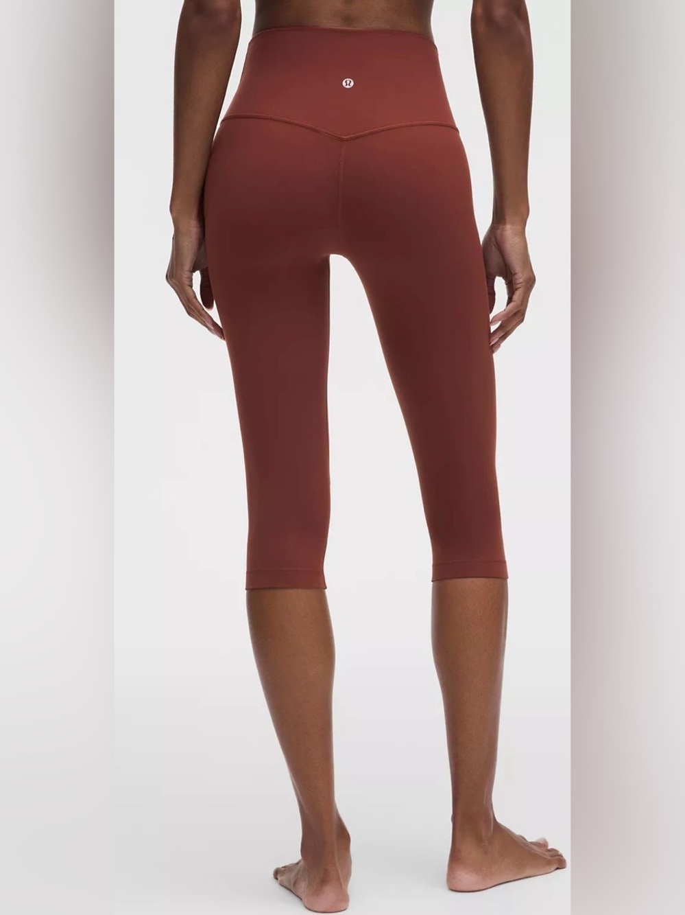 Lululemon Women’s Size 4 Align Burgundy High-Rise Crop Leggings Stretch Gym